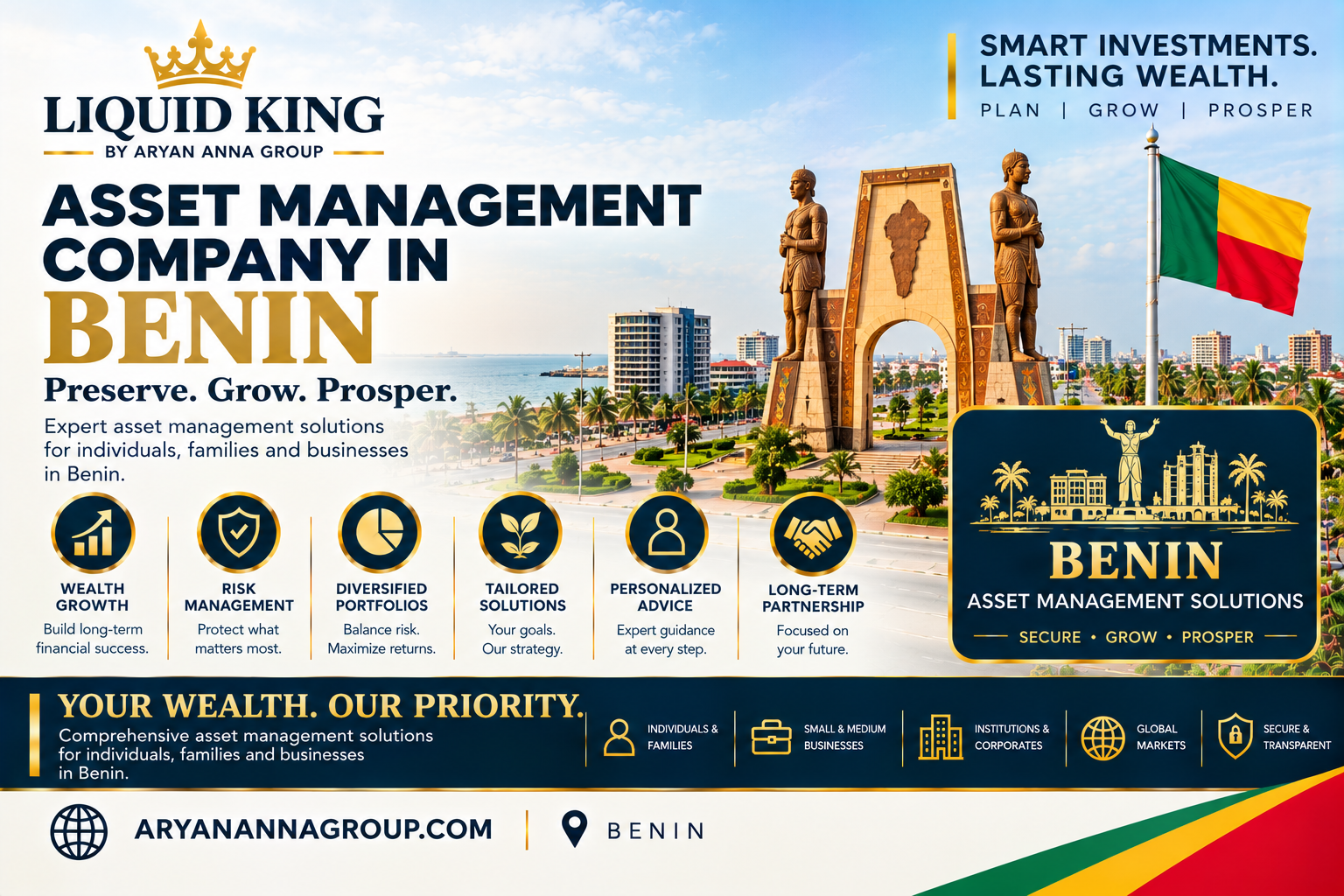 Asset Management Company in Benin providing investment portfolio management, fund management and financial asset management services